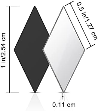 Дијамантска Форма Огледало Мозаична Плочка Мал Ромб Огледало Мини Занает Огледало Ромб Стакло Огледало ПЛОЧКА НАПРАВИ САМ Мини Големина