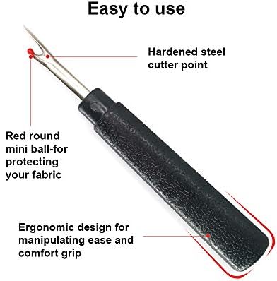 2 ПАРЧИЊА Рипери За Шевови, Остар Бод За Отстранување На Конец За Шиење Со Шевови Со Unономски Рачки за Обрасци за Работа Со Игли И Облека