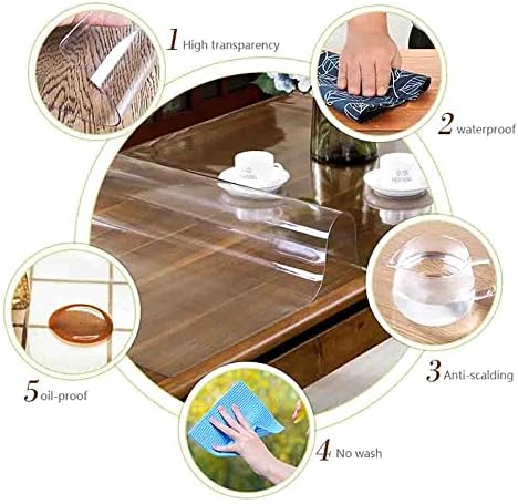 Прилагодено чиста винил тавало за заштитник водоотпорен/правоаголник на масло од пластична табела за табела за листови