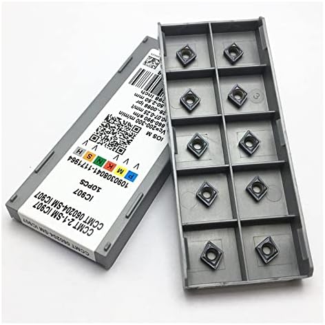 Карбид Алатка 10 Парчиња CCMT060204 SM IC907 IC908 Карбид Вртење Вметнете Алатка За Сечење Цпу Струг Алатка Мелење Машина: 10 ПАРЧИЊА)