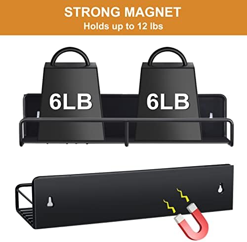 Mafuken Magnetic Spice Rack For Friergerator 4 Pack, Magnetic Spice полица со 4 куки зачини за зачини за зачини за организатор