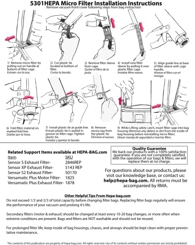 5300 Комплет За Торби ХЕПА За Сензор Виндзор, Версаматик плус И Повеќе 10PK ПЛУС БЕСПЛАТЕН Филтер