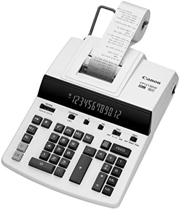 Калкулатор за канцелариски производи Canon CP1213DIII Калкулатор за печатење на десктоп, бел, 6 x 11 x 17