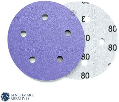 Репер абразиви 5 Премиум керамички 5 дупки филмови поддржани дискови за куки и јамка за пескарење на метали кои не се ферозни метали дрвени