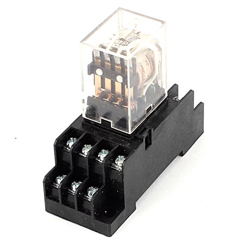AEXIT HH54P DC релеи 24V Coil 14PIN 4PDT Електромагнетна реле за напојување W DIN Mount Relays Base Base Base