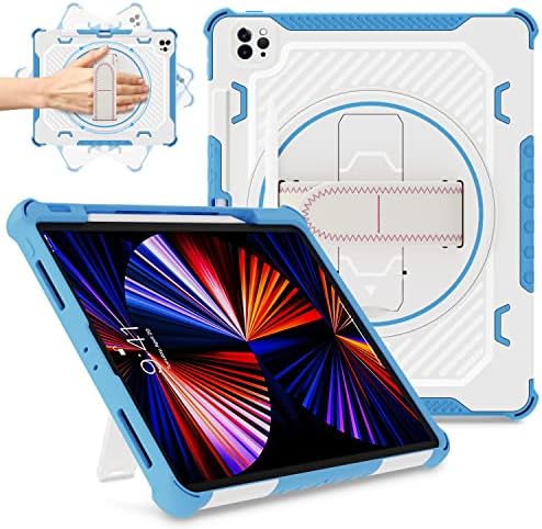 TASSKTO за iPad Pro 12.9 Case 6 -та 5 -та 3 -та 3 -та генерација за момчиња, двојна слој за заштита на тешки страни 12,9 инчи iPad Pro