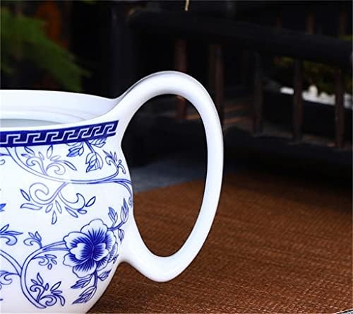 Дебел 350 мл голем капацитет сино -бел порцелан кунг фу чајник кинески ретро чај сет за домашна употреба