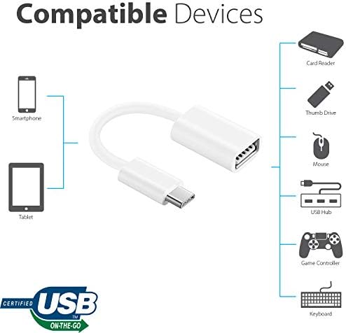 OTG USB-C 3.0 адаптер компатибилен со вашиот LG XBOOM GO PL7 за брзи, верификувани, мулти-употреба функции како што се тастатура,