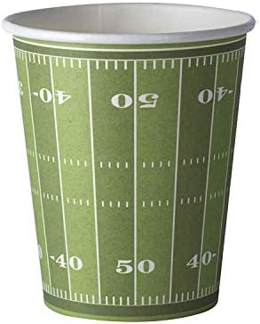 Хамонт фудбал тематски чаши за еднократна употреба хартија 9 мл чаши за еднократна употреба идеални за забави на задната врата, семејна