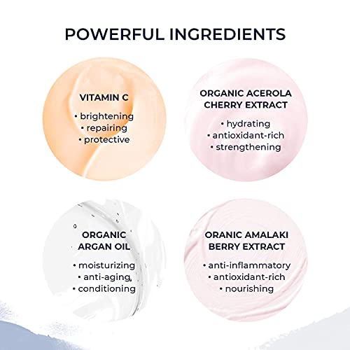 Алана Мичел Дневен витамин Ц серум за лице - хидратантна навлажнувач на лице за жени и мажи - серум против стареење на лицето w/природни состојки