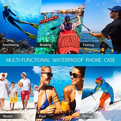 6 Универзална Водоотпорна Торбичка За Телефони Подводна Кутија Јасна Сува Торба За Мобилни Телефони Со Врвка За Пливање Нуркање