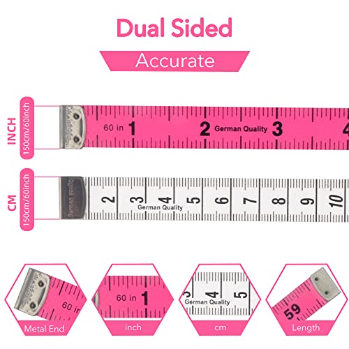 Мерка на лента, мерна лента за мерење на телесната тежина за телесна тежина за шиење на ткаенина Пут Пу+Нано мерење занаетчиски