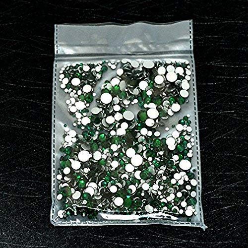 Емералд стаклени скапоцени камења Нови 2088 година Ксириус рамен грб зелена рингестонс14440pcs/торба сјајни украси за ноктите