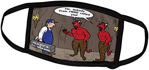 3дроза Богата Дизлинс Религија Рај Пекол Цртани Филмови - Климатик Поправка Во Пеколот-Маски За Лице