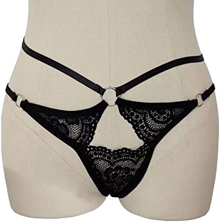 Секси V-Back Criss Cross Cross Panties Thongs отсечени цветни чипка долна облека за жени завој со завојување бикини