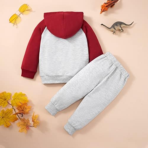 Синпос бебе момче облека есен зимски облеки за новороденчиња, случајни панталони поставени 12 18 месеци 2 3 4 5Т облека 2 парчиња