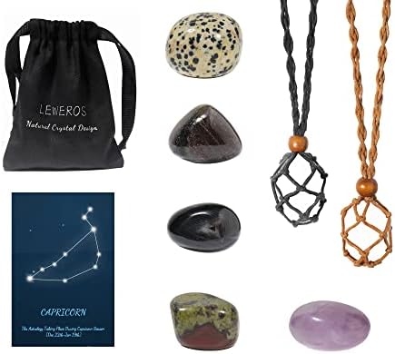 Премиум кристали и лековити камења - Зодијак знак Природни материи за раѓање, 5 чакра со паметни камења, накит за кристали за енергетски