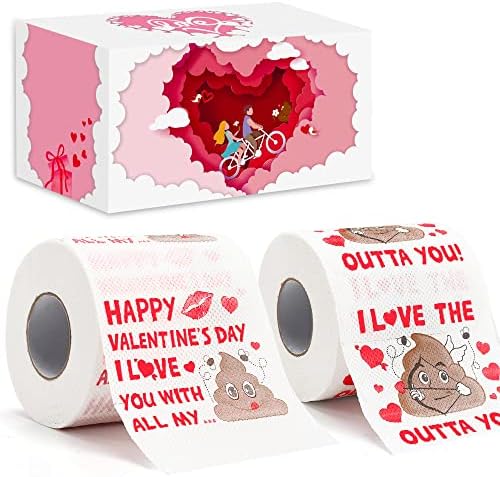 2 пакувања смешна нова тоалетна хартија, совршени подароци за неа/него, декорација за партиски материјали Смешна идеја за подароци за замота