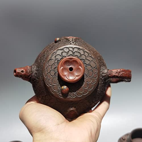 6 Кинеска јиксинг Зиша керамика за пролет Шакијамуни котел чајник Четири чаши поставени виолетова кал соберат богатства украси