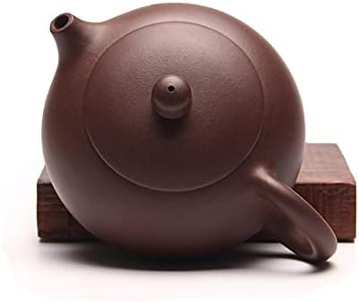 Yixing чајници со прицврстувачи на рачно изработени рамни рамни тенџери за тенџериња со тенџери за чај со чај од чај од чај 230 мл кинески