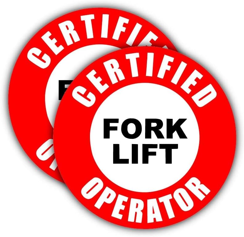 Сертифициран оператор за лифт за вилушка, налепница за хард капа/кацига, кутија за алатки за ручек