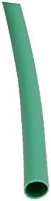 Х-DREE 6,6 Стапки Должина 1,5 мм Внатрешна Диа Полиолефин Изолирана Топлинска Цевка За Смалување Жица Завиткајте Зелена (6,6 Стапки Надолжност