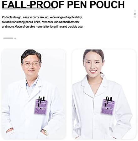 Amosfun Pocket Protector for Men Leather Pench држач за молив клипови за заштита на кошули Пенчиња и моливи Организатор- Доктор медицинска