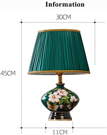 SDFGH кинески стил рурален цветник керамички маса ламби мода романтична ткаенина предводена ламба за кревет и фоаје и студио