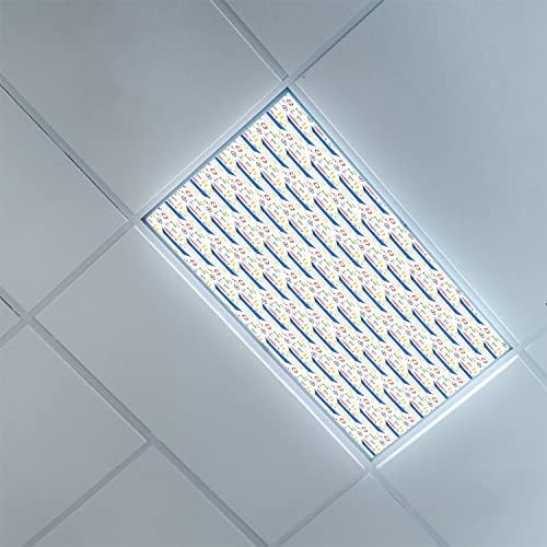 Флуоресцентни светлосни капаци за канцеларија во училница-миринска шема-светлосни филтри за таванот LED тавански светло на таванот-2ft