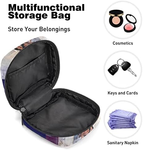 Санитарна торба за чување на салфетка, филмска рамка менструален период, торба за држач преносен со патент за тинејџери жени дами патуваат