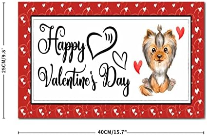 Моето куче е мојата в Valentубена дрвена плакета Среќен ден на вineубените, симпатично куче дрво знак бело срце Полка точки wallид