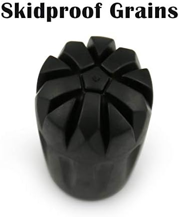 Јакува црна гума дијаманти за замена на столбови за замена на столбови - одговара на повеќето стандардни столбови за пешачење