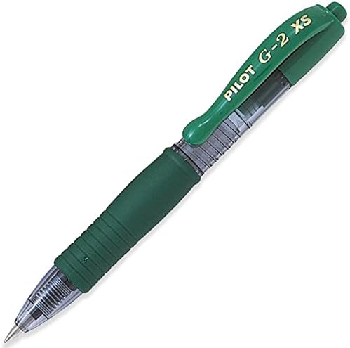Пилот G2 -XS7 Pixie - Мини пенкала за ролербол - ширина од 0,7мм NIB 0,4мм - пакет од 3 - зелена