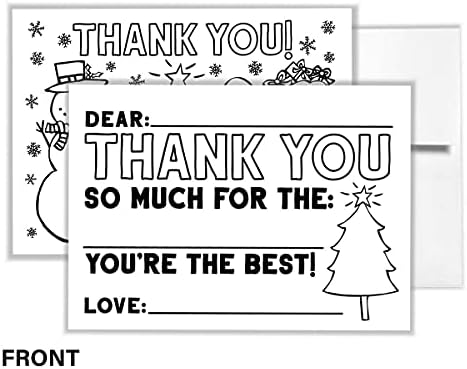 Мали изрази - Детско боење на празникот Ви благодариме картички со поставени коверти | Премиум Пополнете ги празните двострани белешки