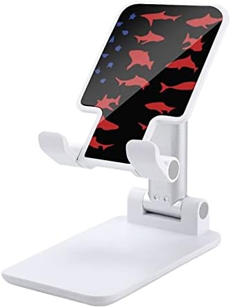 Американски ајкули знаме Смешно преклопување на десктоп мобилен телефон, преносен прилагодлив додаток за биро