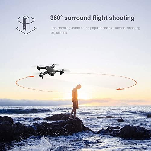 Prendre Drone со камера 6K, WiFi FPV RC Quadcopter со контрола на гестови, 3Д флип, преклопни беспилотни летала, дрон со височина, 3Д флип,