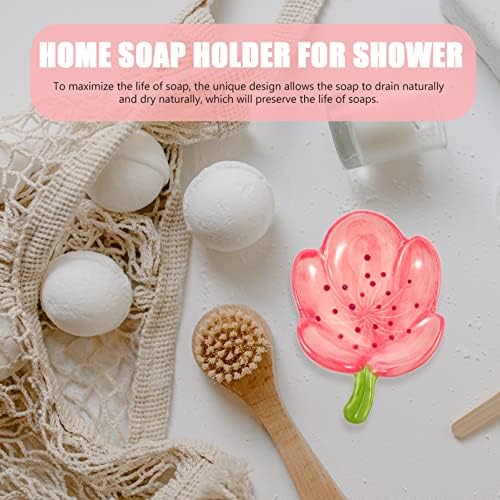 Држач за сунѓер за мијалник кабилок бања сапуни керамички цветни облици сапун сапун Исклучителна сапуница сапун сапун