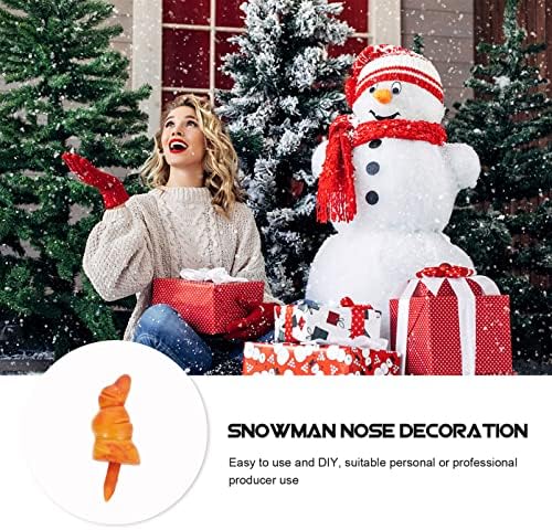 Healifty News Carrot Nose Set 50pcs Снежен човек правејќи играчки носеви мониста пластична играчка нос Дедо Мраз, кукли Безбедносни носеви, DIY украс Божиќна декорација занаетчиск?