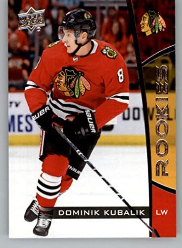 2019-20 Горна палуба NHL Rookie Box Set 22 Доминик Кубалик Чикаго Блекхакс Официјална картичка за трговија со хокеј на УД
