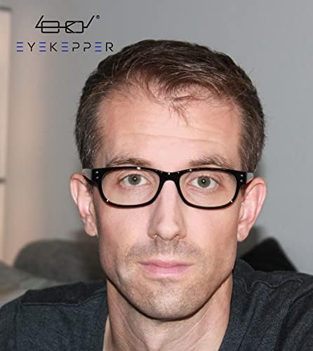 Eyekepper Заштедете 10% на комплет 5 пакувања класични очила за читање за мажи и 5 пакувања за гроздобер читатели црна +1,00