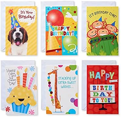Американски честитки за деца за роденденски картички пакет