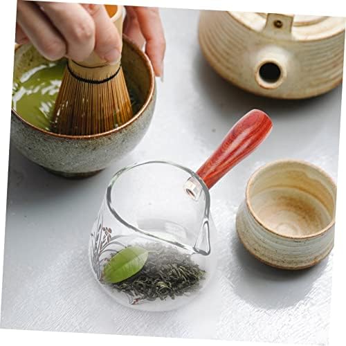 Jardwe страна од дрво чај постави големи стаклени стомна еспресо стакло еспресо шпорет крема за крем мини стаклен сос чаши транспарентна чаша чај