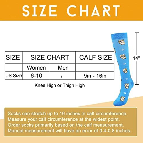 Јуни Компресија Чорапи За Жени 20-30 mmhg Колено Високи Чорапи За Поддршка Циркулација Медицинска Сестра Бременост Спорт Патување Лет