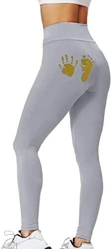 Плус големина хеланки панталони женски печатени колкови со висока тесна фитинг спортска фитнес елен хеланки за жени плус