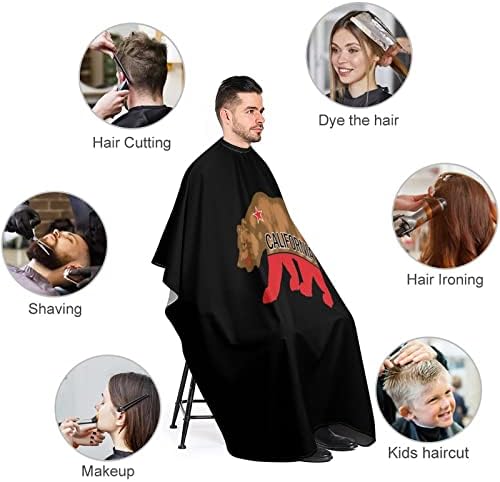 Калифорнија Мечка Бербер Кејп Професионална Коса Сечење Престилка Фризер Кејп Салон Кејп За Мажи Жени