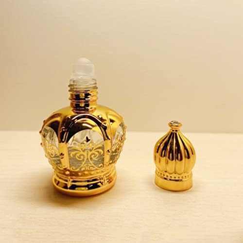 Декоративни шишиња со парфеми од 2 парчиња, шишиња со есенцијално масло за масло празно ролна на стаклени шишиња