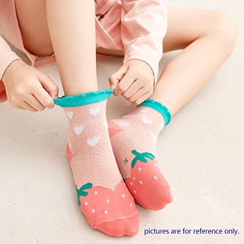 Cmfybra Toddler чорапи девојки момчиња анти-лизгачки чорапи, памук што не се лизга глуждот чорапи за момчиња, девојчиња, деца 2-6 години