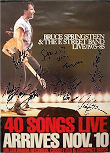 Брус Спрингстин автограмираше факсимил потпиша 40 песни постери во живо - музички постери