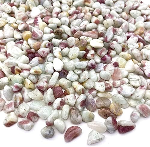 Shitou2231 50g Raw Raw Natural Blossom Tourmaline Crystals Cravel Chips примерок најголемиот дел од паметните камења и минерали заздравувачки