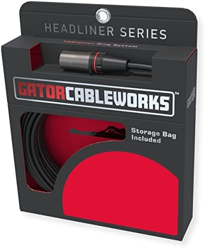 Кабел -работи од страна на Gator Case Headliner Series 100 Foot XLR микрофон кабел;